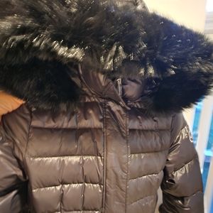 Lightly used shiny puffer UGG coat.